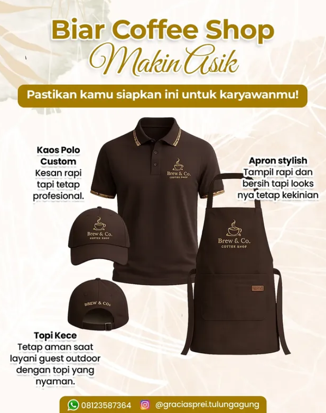 <p>Coffee shop juga butuh identitas yang kuat! Ser